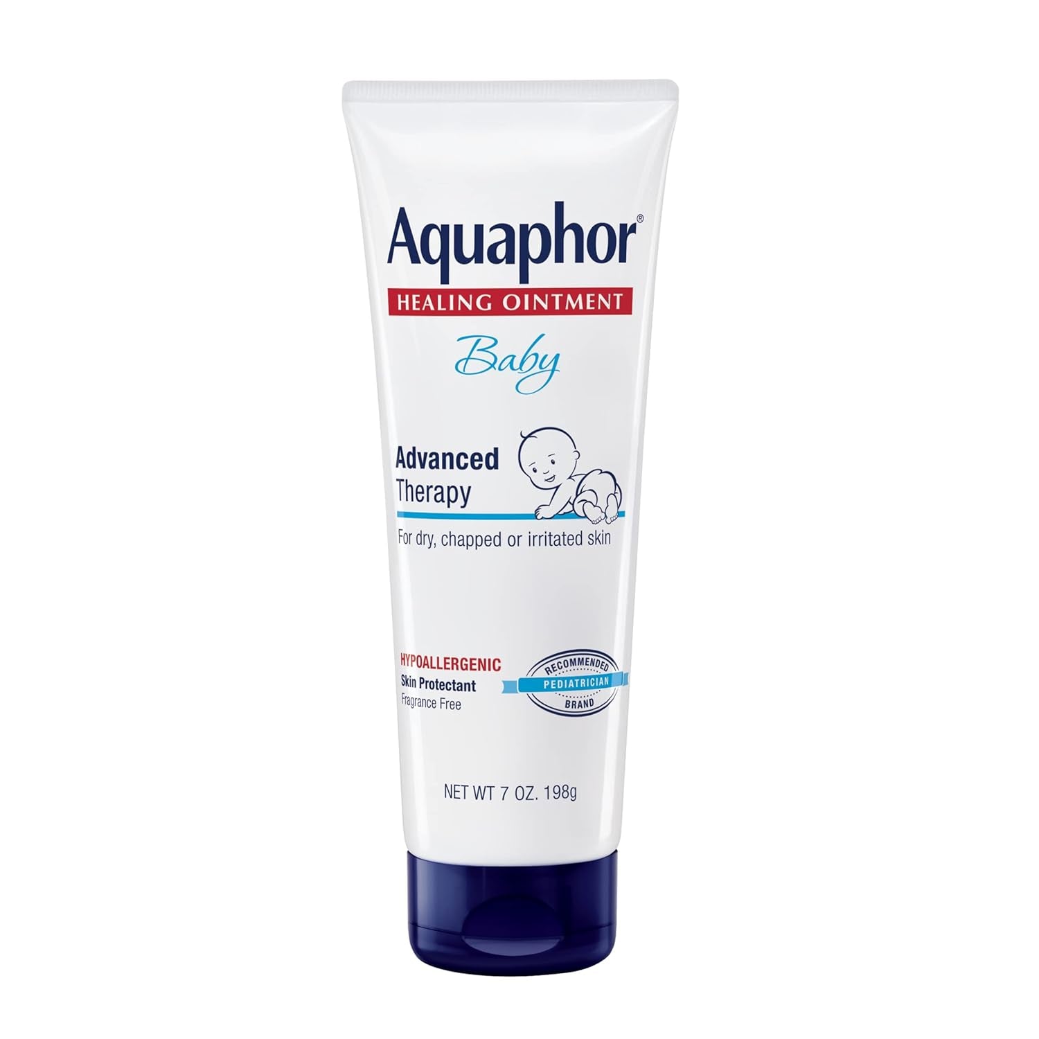 Baby Healing Ointment Advanced Therapy Skin Protectant, Dry Skin and Diaper Rash Ointment, 7 Oz Tube