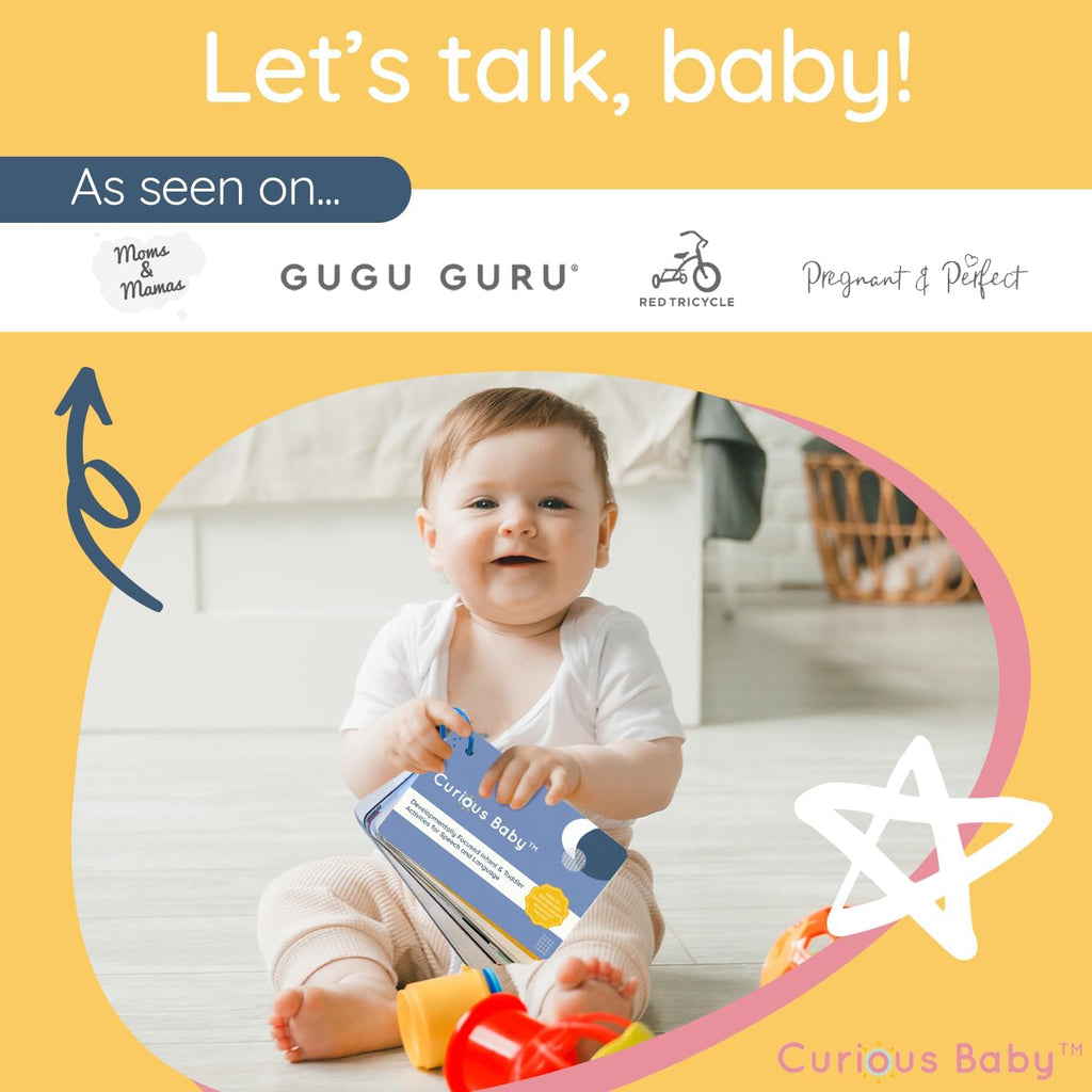™ Speech & Language Development Cards (0–36 Months) | 26+ Research-Based Activities for Babies, & Toddlers, Educational Activity Milestone Flash Card Baby