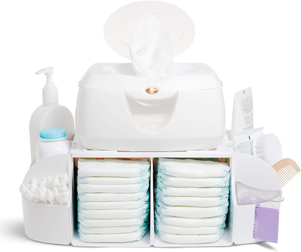 ® Diaper Change Organizer, Green/White