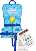 USCG Approved Infant Life Jacket 0-30 Lbs, Toddler Swim Vest and Baby Life Vest for 1-3 Years, 20-30 Lbs, Headrest, Leg Strap and Grab Handle