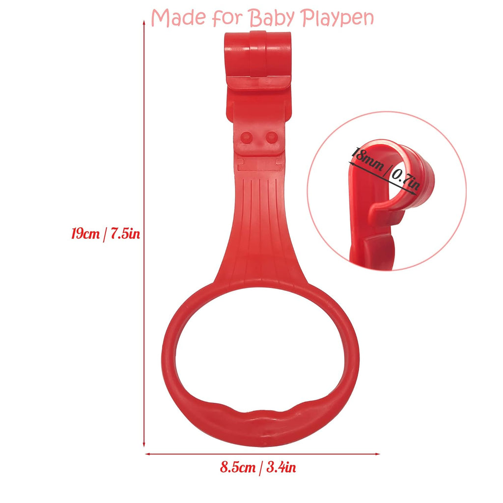 Baby Pull up Ring 8 Pack Walk Assistant Multi-Color Convient Handles for Kids and Toddler