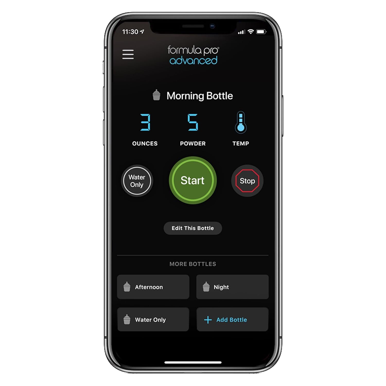 Formula Pro Advanced Wifi Formula Dispenser - Automatically Mix a Warm Formula Bottle from Your Phone Instantly – Easily Make Bottle with Automatic Powder Blending Machine, Black