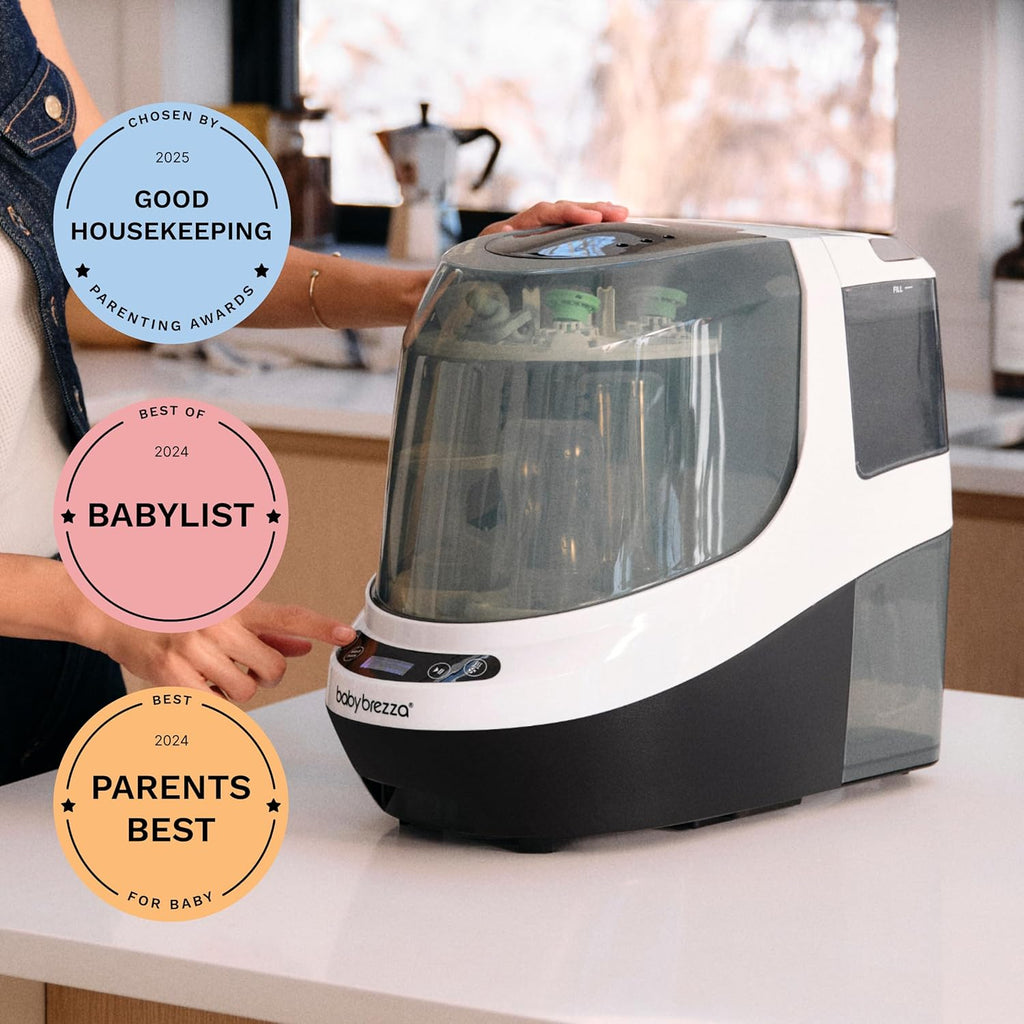 Baby Bottle Washer Pro - Clinically Proven Better Cleaning - Washer, Sterilizer + Dryer in One Appliance for Essentials like Bottles + Pump Parts – Machine Replaces Brushes + Racks