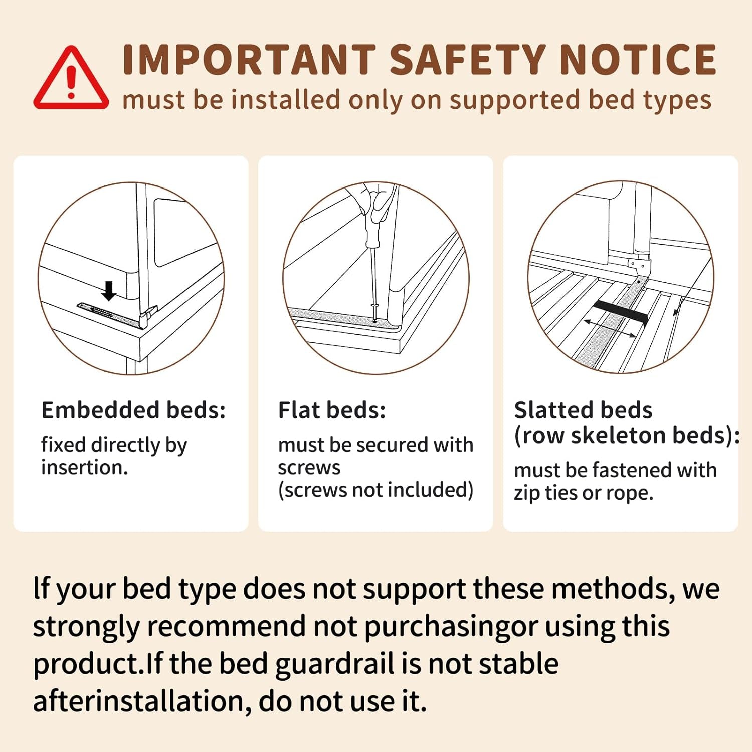 3-Piece Queen Size Bed Rail for Toddlers - Height Adjustable Baby Bed Rail Guard with Headboard Rod,Safety Bed Rails for Queen Size Bed with Child Lock(78.74X78.74X59Inch