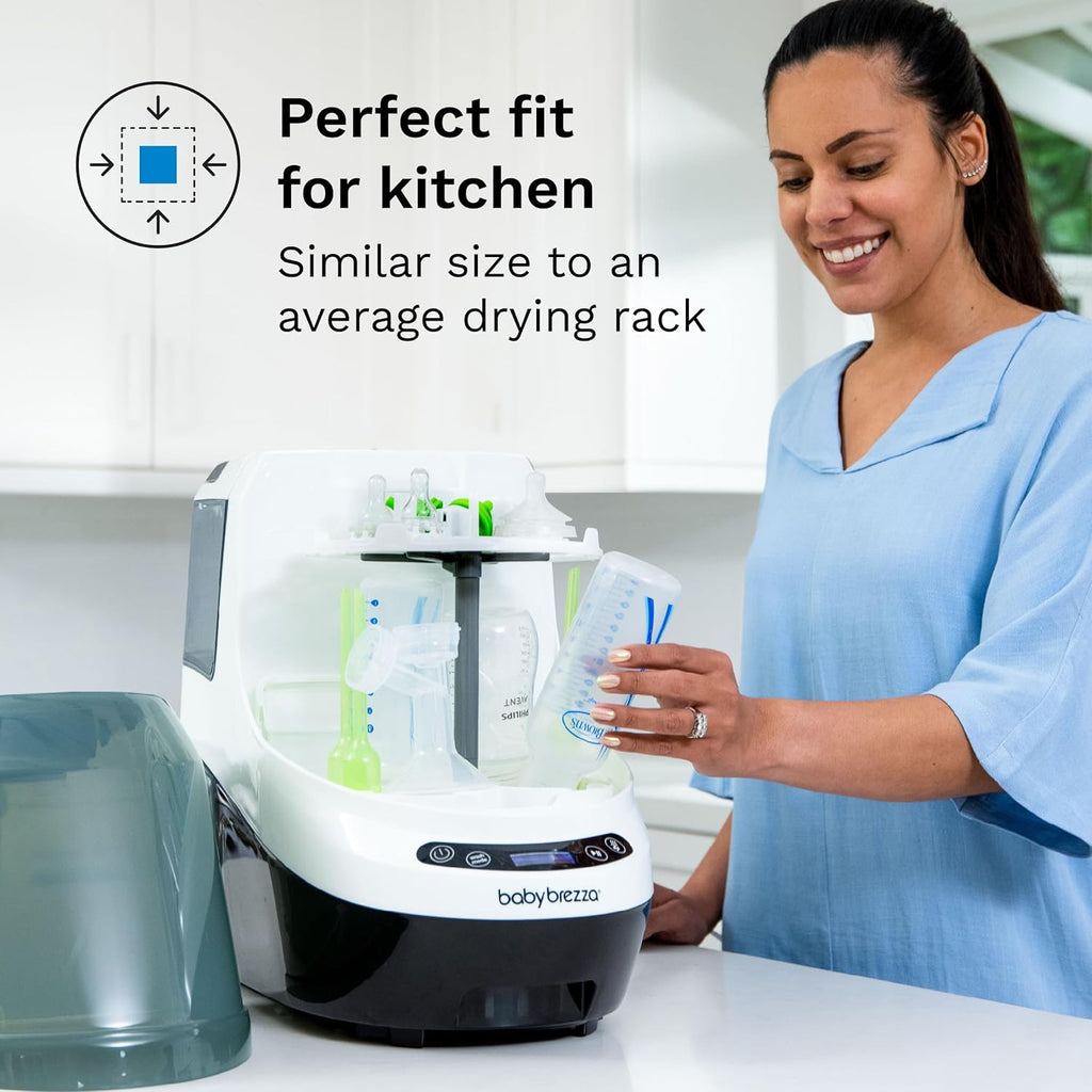 Baby Bottle Washer Pro - Clinically Proven Better Cleaning - Washer, Sterilizer + Dryer in One Appliance for Essentials like Bottles + Pump Parts – Machine Replaces Brushes + Racks